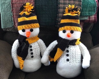 Crocheted Snowmen (sold separately)