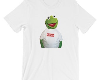 Supreme x kermit | Etsy Supreme x Terry Richardson Kermit Photo Short-Sleeve Unisex T-Shirt