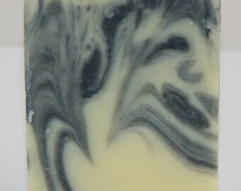Natural Handmade Olive Oil Soap "Liquorice Swirl"