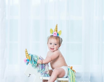 Unicorn Rocking Horse/Rocking Horse/Childrens Rocking Horse/1st Birthday Gift/Personalized Childrens Birthday Gift/Hairlom Rocking Horse