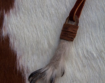 Grouse Foot Buckskin Necklace