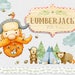 Lumberjack & Woodland Animals Clipart Illustrations, lumberjack Christmas, wild one invite diy, scrapbook, manly, plaid, beard, ginger