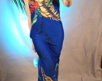 Hawaiian Dress Resort Line Hawaii Vintage 1970's