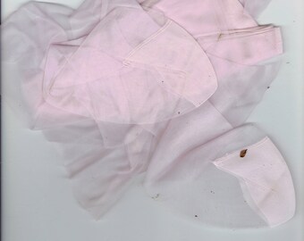 pink nylons in original box size 9 1950's