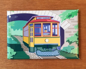 Trolley, Streetcar, Minneapolis,MN, magnet