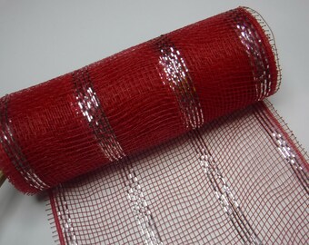 Red Decorative Mesh 5 Yards