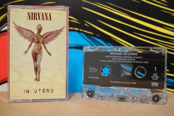 In Utero by Nirvana Vintage Cassette Tape