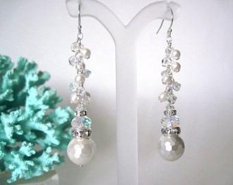 pearl earrings perfect for brides or wedding party