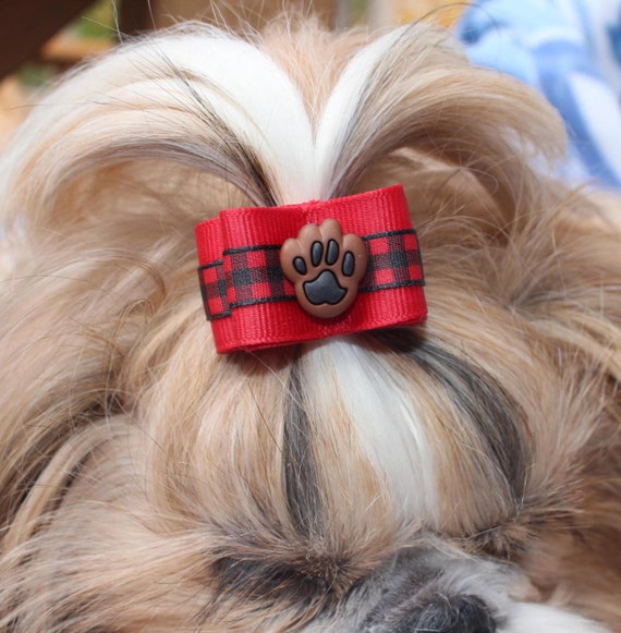 Dog Hair Bow shih tzu dog show bow shih tzu yorkie maltese