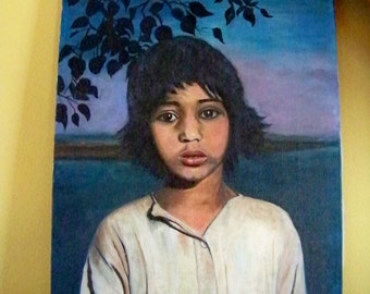 Portrait of a Boy - Oil Painting on Canvas