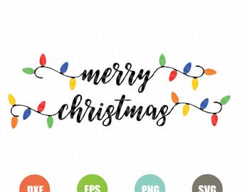Christmas Lights Svg,String of Christmas Lights svg,Christmas Lights Clipart,Christmas Vector, Svg files, Silhouette, Vinyl Cricut