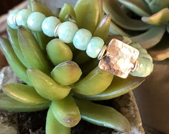 Amazonite & Sterling Silver Bracelet