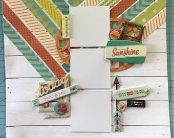 You are my Sunshine, 12x12 double page layout