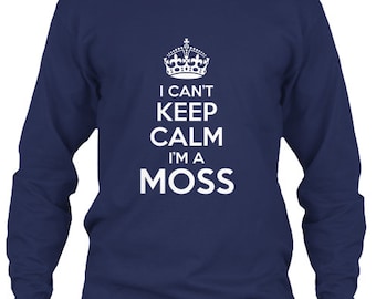 Keep Calm Moss Tee - Long Sleeve Tee - Navy