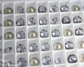 Swarovski Rhinestone Chaton 1088 8mm 39ss - Smoky mauve
