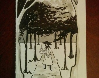 5.5x8.5 Inktober 2016 drawing