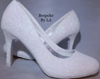 Glitter shoes wedding shoes any colour women's shoes