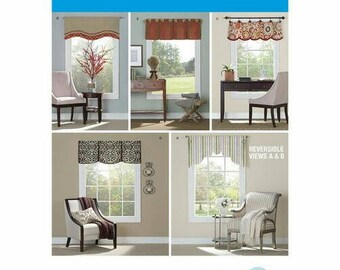 Simplicity 1383 OS Valances Window Curtain Sewing Patterns