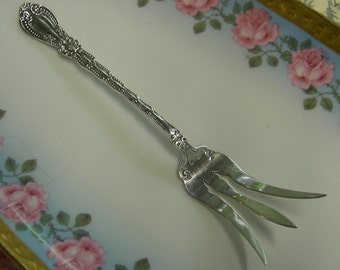 Antique Sterling Silver Lemon Fork - Alvin Silver - Circa 1910 - Unmonogrammed, Wedding Gift, Shower Gift