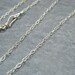 Sterling silver chain ~ Silver necklace ~ Sterling silver trace chain ~ Jewellery making supplies ~ Handmade clasp ~ Fine silver chain ~