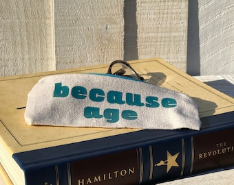 Small Zippered Pouch/Glasses Case