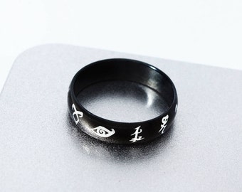 Rune Ring, Matching Ring, Shadowhunters Ring, Parabatai Rune, Runes Ring, Couple Gift, Malec, Jace Alec, Parabatai Ring, Angelic Power,