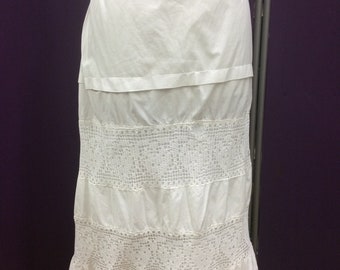 Victorian Petticoat with lace inserts