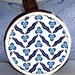 Napkin Rings – Vintage Iron Blue and White Floral – box of 4 rings - CLEARANCE