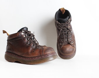 Size 7 Men's Dr. Martin Brown Leather Ankle Boots