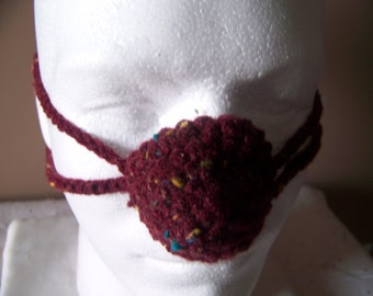 Claret Fleck Tweed Nose Warmer