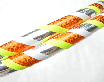 Hula Hoop - Custom Travel Hoola Hoop 'CITRINE' - UV Reactive/Glows in Blacklight