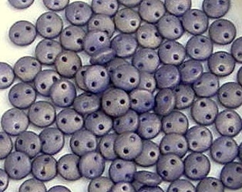 CzechMate Lentil, Pacifica Elderberry, 2 Hole Bead, (PS1003), 50 count