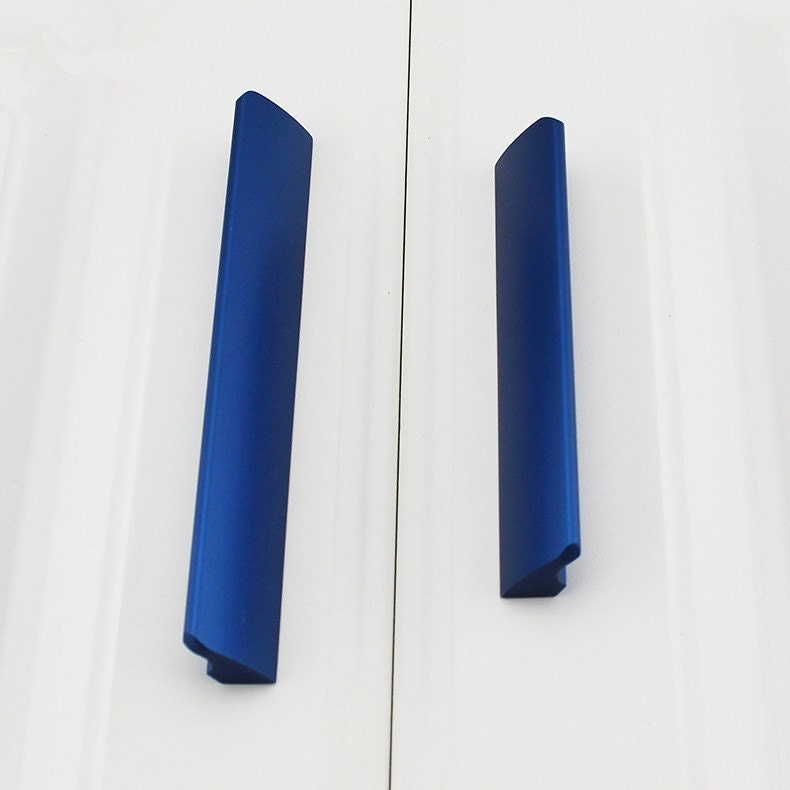 6.3'' 5'' 3.78'' 2.5'' Bright Blue Cabinet Pulls Door Handles Modern ...