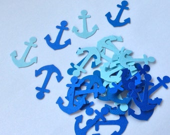 Anchor Confetti Nautical Confetti Paper Confetti Custom Colors