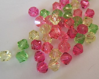 4mm Preciosa Czech Crystals - Fun Tutti Fruity Mix