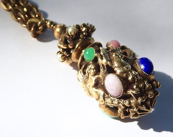 1930s Perfume Necklace Heavy Glamour