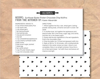 editable recipe cards