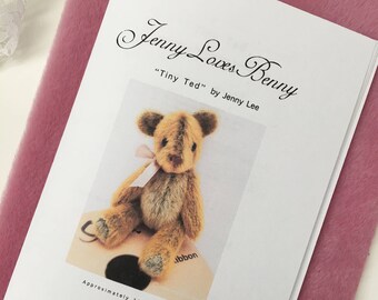 Tiny Ted artist bear pattern and kit by Jenny Lee of jennylovesbenny bears