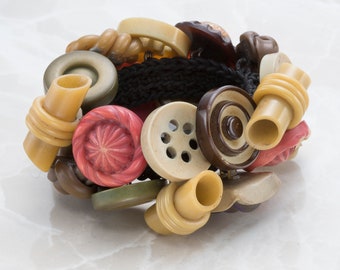 Vintage Button Bracelet