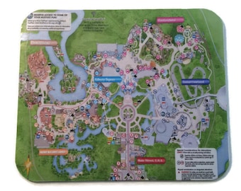 Disney Mousepad Magic Kingdom Park Map