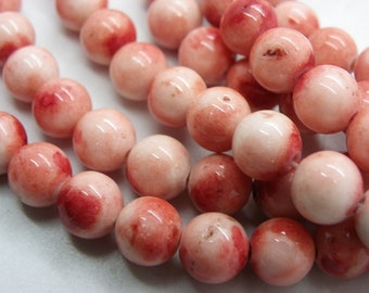 53 jade 8 mm beige and orange