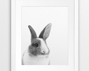 Cute bunny print | Etsy