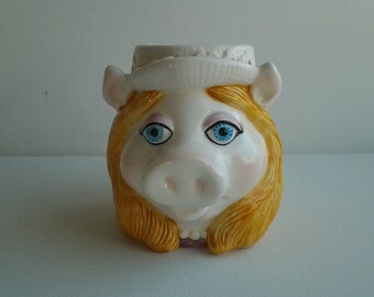 Vintage Miss Piggy Mug / '80's Miss Piggy Muppets Mug