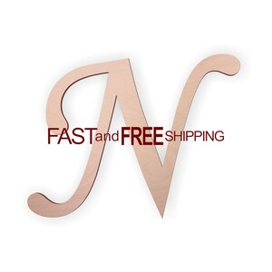 cursive letter n etsy