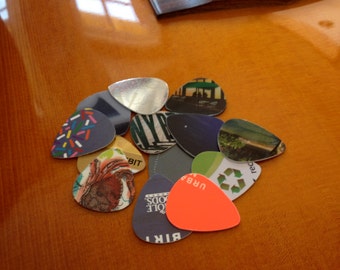 Recycled Guitar Picks - Bag of Ten (10)