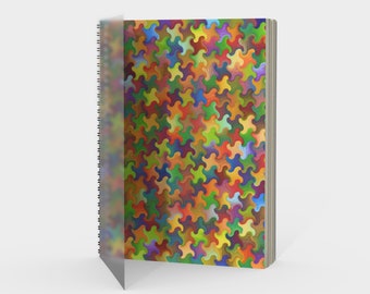 Colorful Notebook, Funky Drawing Notebook, Original Sketchbook, Multicolored sketchbook, Abstract Sketchbook