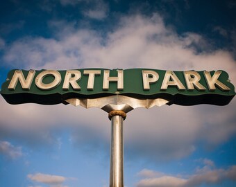 North Park Neon Sign Photo | San Diego Neighborhood | University Avenue Sign | Fine Art