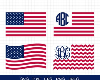 USA flag svg, 4th of July svg, American flag svg, Merica svg, Patriotic Monogram, United States svg, for CriCut and Silhouette