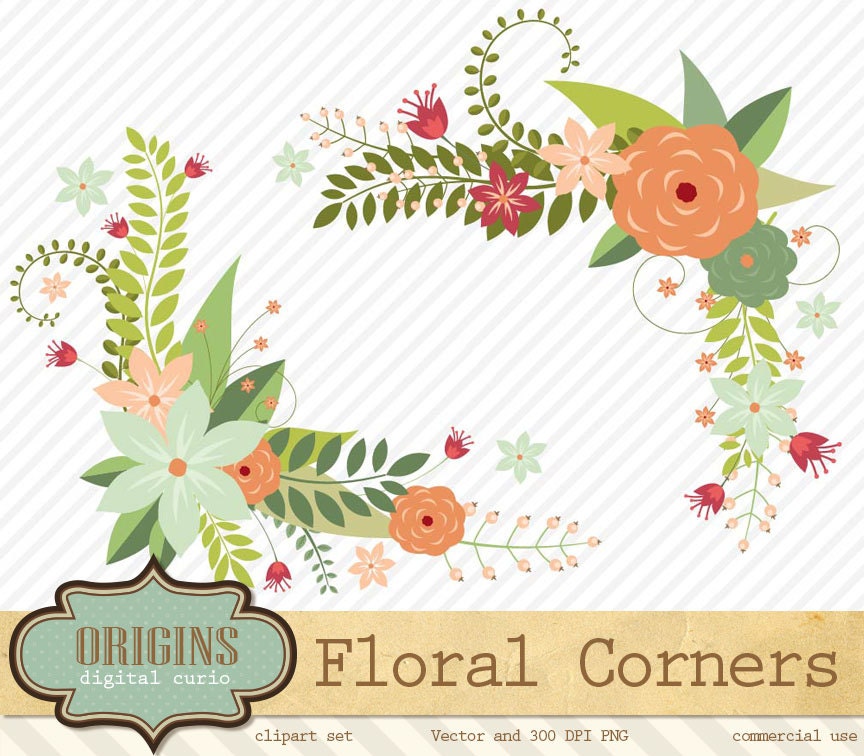 Free Free 292 Flower Corner Border Svg SVG PNG EPS DXF File