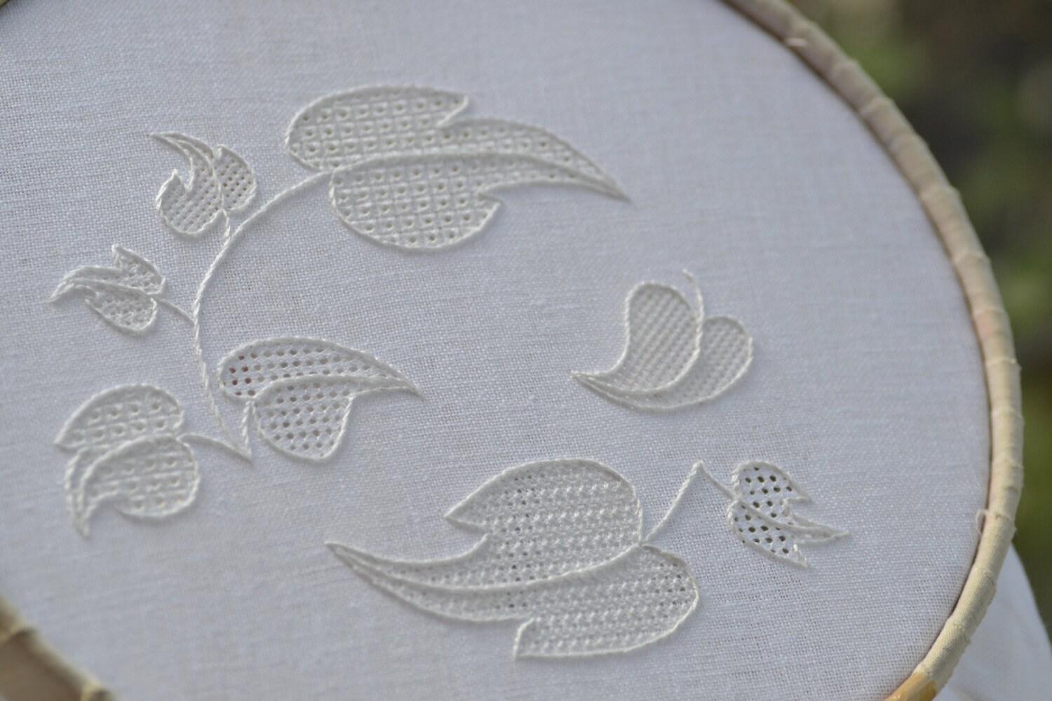 Pulled Thread Whitework Embroidery Kit